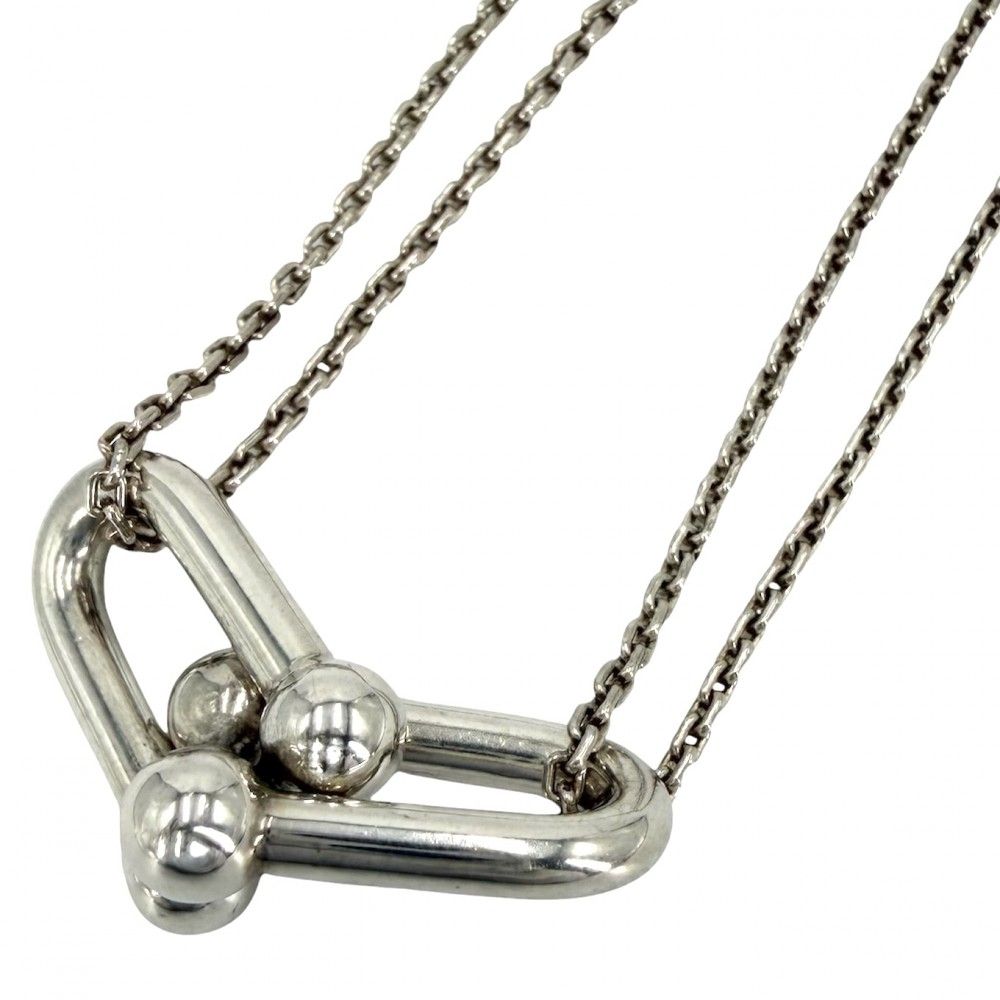 Tiffany & Co HardWear Necklace Double Link 925 Sterling Silver