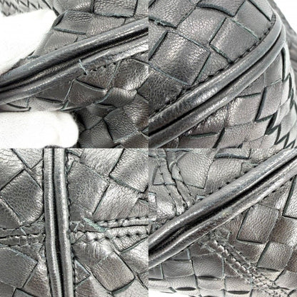 Bottega Veneta Handbag Intrecciato One Handle Leather Black — view 6