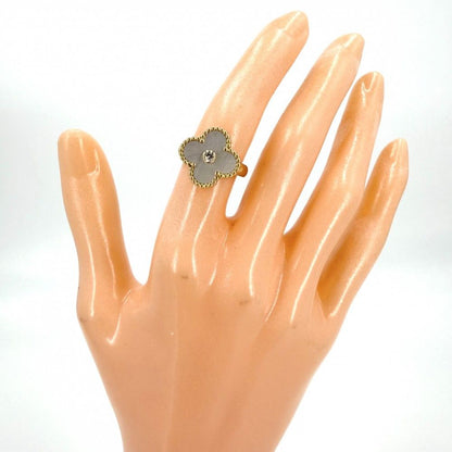 Van Cleef & Arpels Ring Vintage Alhambra 18K Yellow Gold Mother of Pearl — view 2