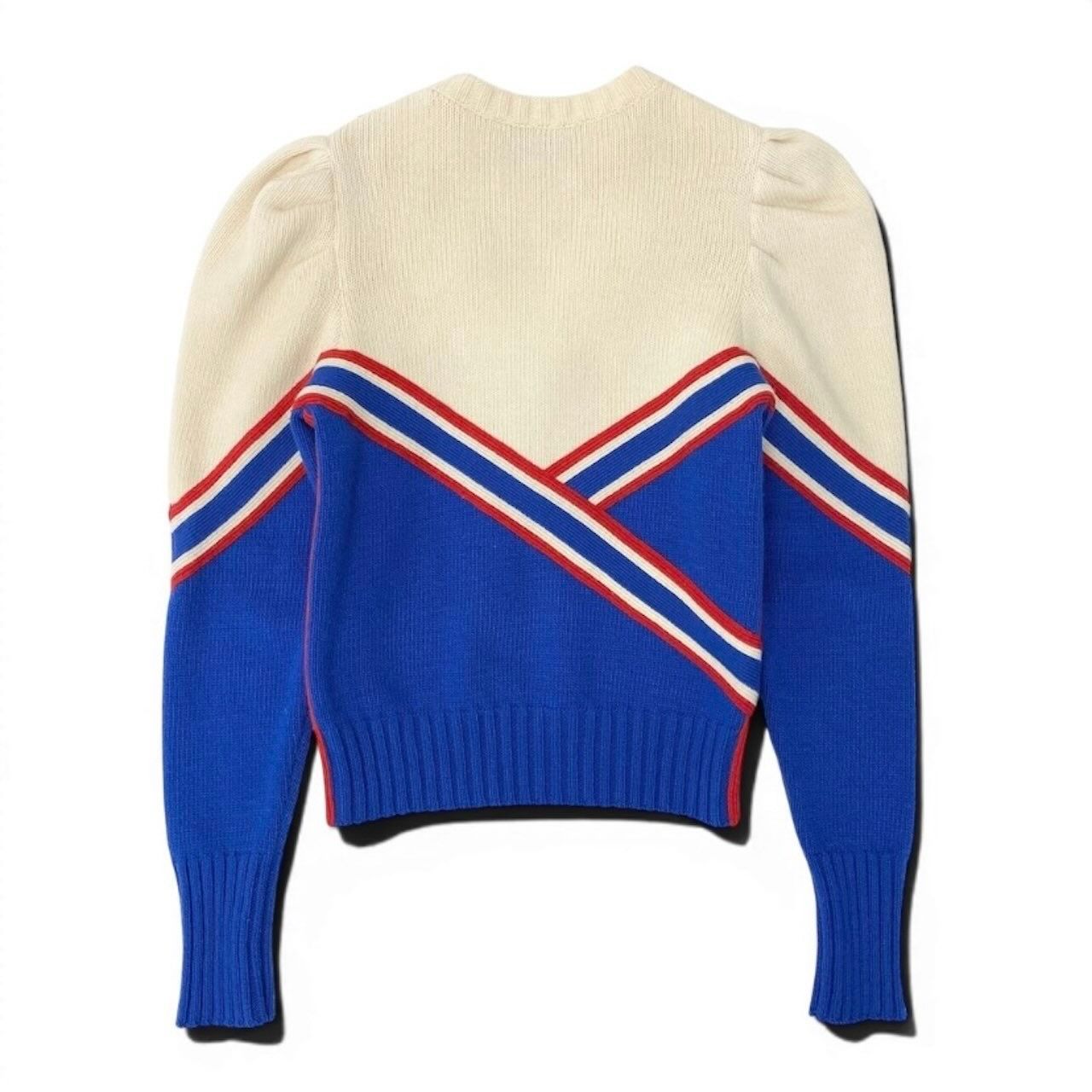 Gucci Pearl Bijoux Decoration Blue White Wool — view 3