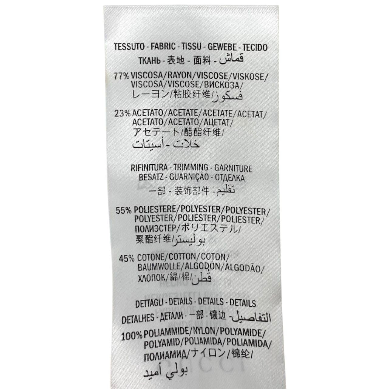 Gucci GG Rumbus Pattern Web Line Brown Rayon Acetate Track Jacket — view 9