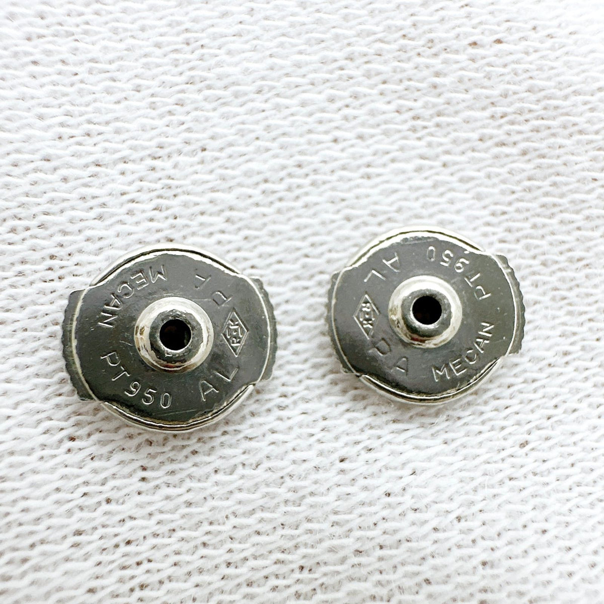 Tiffany & Co Cross Stitch Diamond Platinum Earrings — view 8