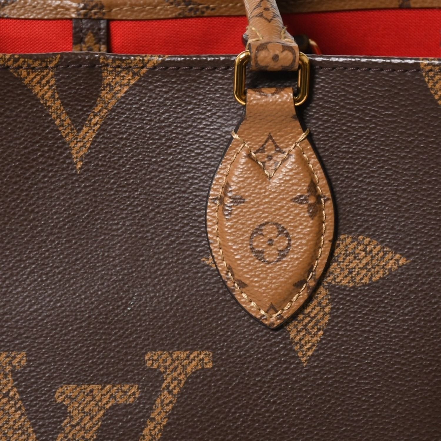 Louis Vuitton Monogram Giant Reverse On The Go MM Tote Bag Brown — view 8