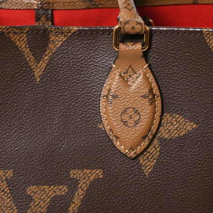 Louis Vuitton Monogram Giant Reverse On The Go MM Tote Bag Brown — view 8