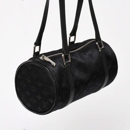 Louis Vuitton Little Papillon Handbag Monogram Black Silver — view 3
