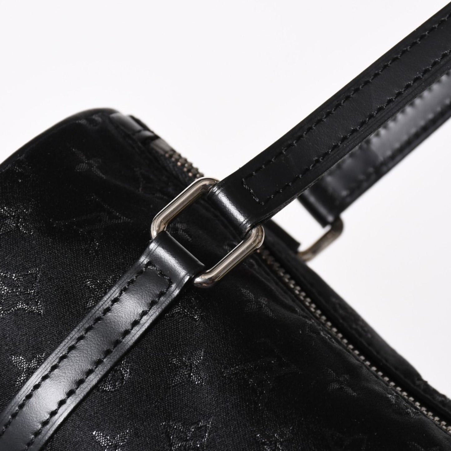 Louis Vuitton Little Papillon Handbag Monogram Black Silver — view 8