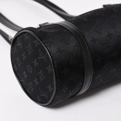 Louis Vuitton Little Papillon Handbag Monogram Black Silver — view 5