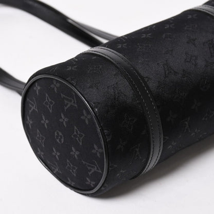 Louis Vuitton Little Papillon Handbag Monogram Black Silver — view 7