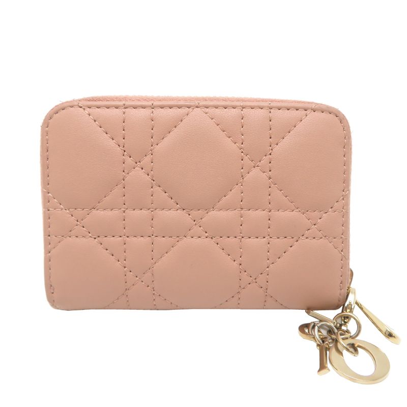 Dior Coin Case Coin Purse Pink — view 2