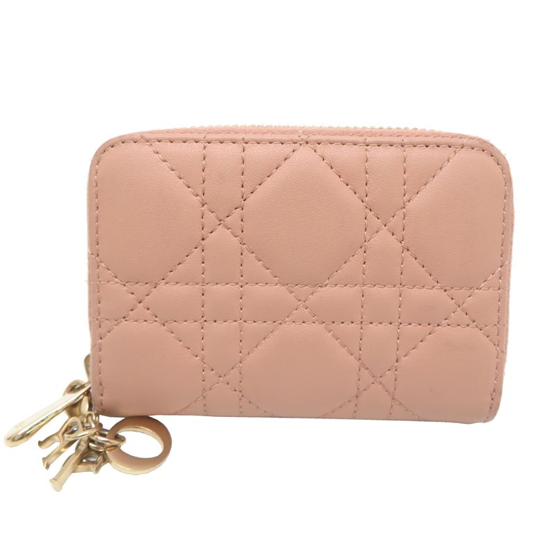Dior Coin Case Coin Purse Pink
