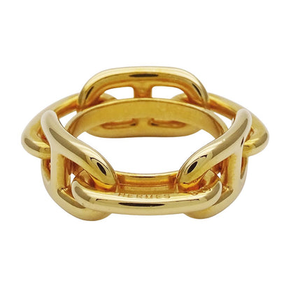 Hermes Scarf Ring Lugate Gold — view 3