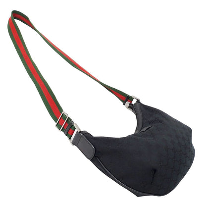 Gucci Shoulder Bag GG Canvas Sherry Black — view 4