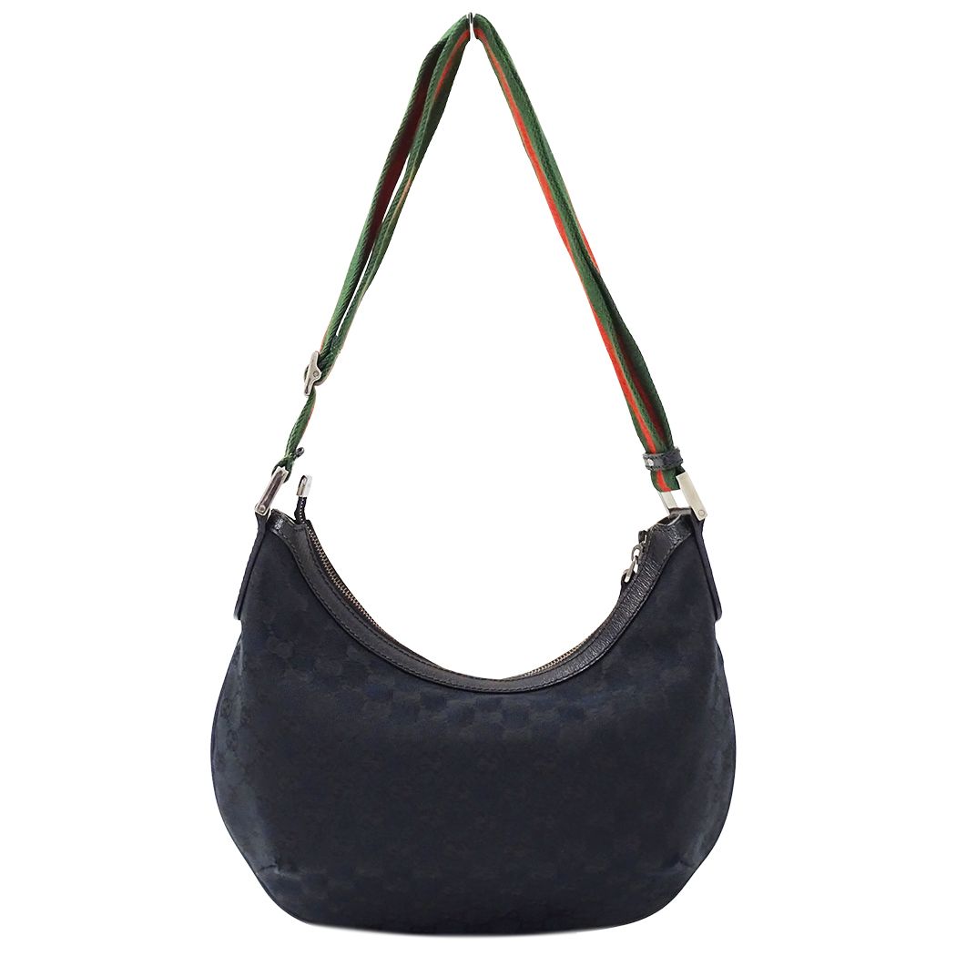 Gucci Shoulder Bag GG Canvas Sherry Black — view 2