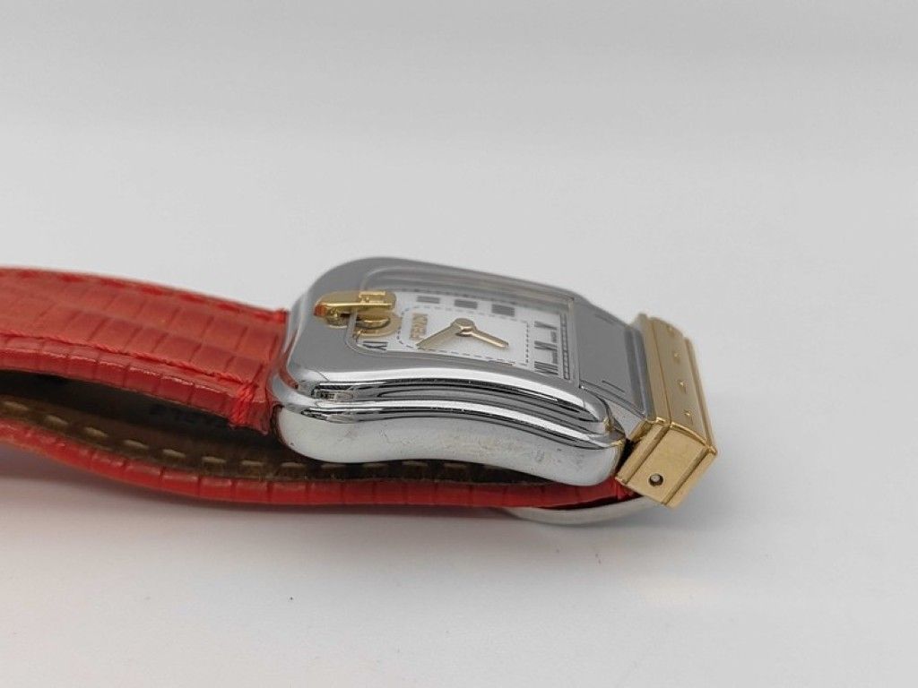 Fendi Watch Shell Dial Silver Gold Brown Stainless Steel — view 3