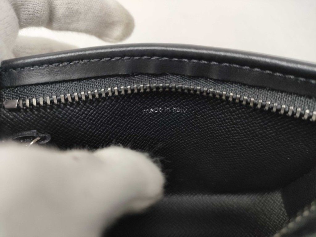 Louis Vuitton Coin Case Pochette Cles Voyage Black Monogram Eclipse Purse Silver — view 9