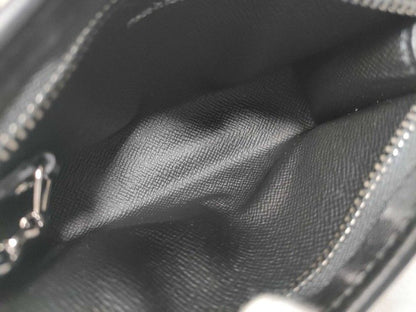 Louis Vuitton Coin Case Pochette Cles Voyage Black Monogram Eclipse Purse Silver — view 8