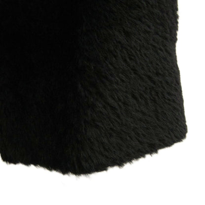 Max Mara Long Coat Alpaca Wool Shaggy 40 Black NP — view 6