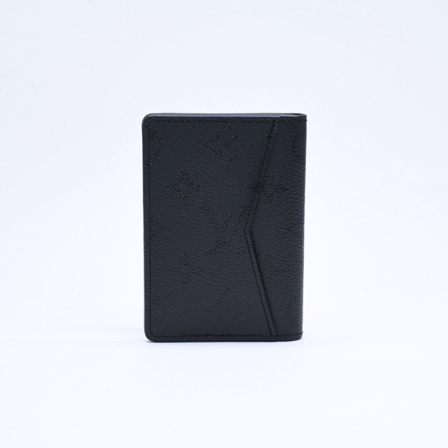 Louis Vuitton Pocket Organizer Monogram Mid Card Case Mini Wallet Black — view 3