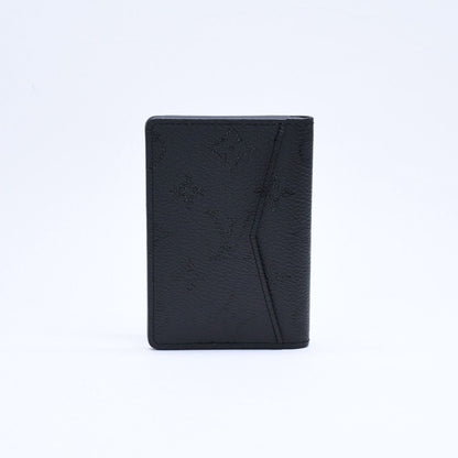 Louis Vuitton Pocket Organizer Monogram Mid Card Case Mini Wallet Black — view 3