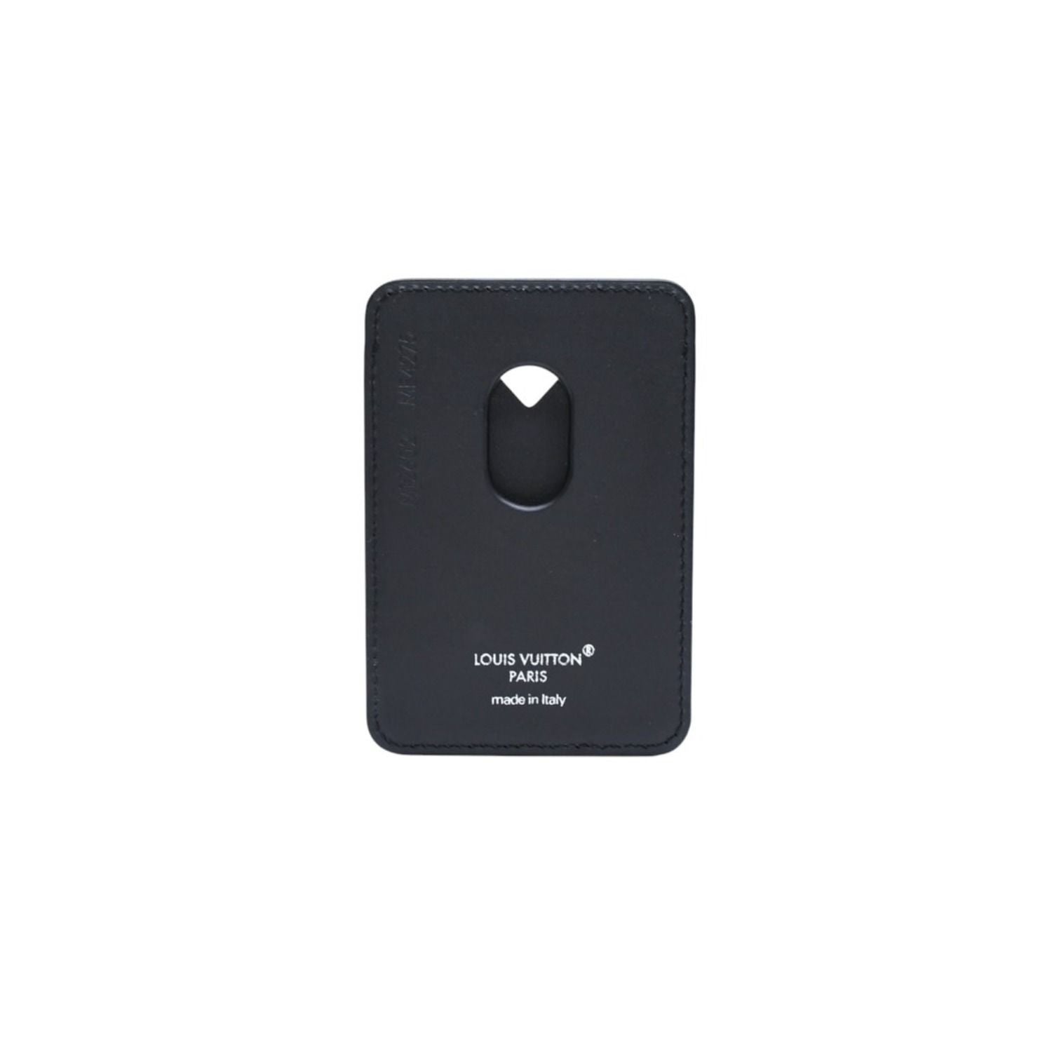 Louis Vuitton Card Case Magnet Monogram Eclipse Black Gray — view 3