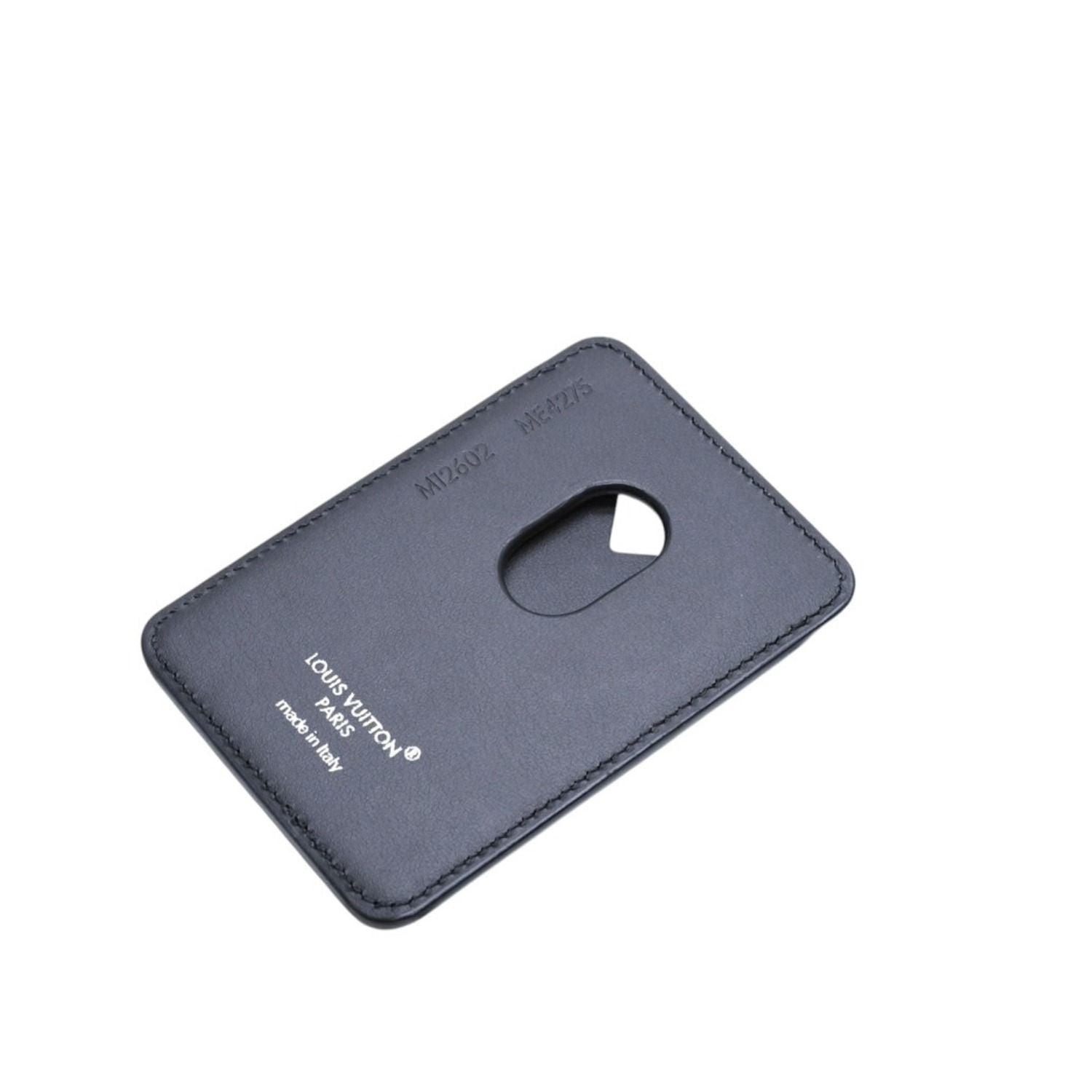 Louis Vuitton Card Case Magnet Monogram Eclipse Black Gray — view 5