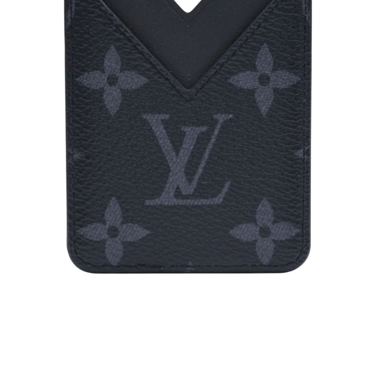 Louis Vuitton Card Case Magnet Monogram Eclipse Black Gray — view 7