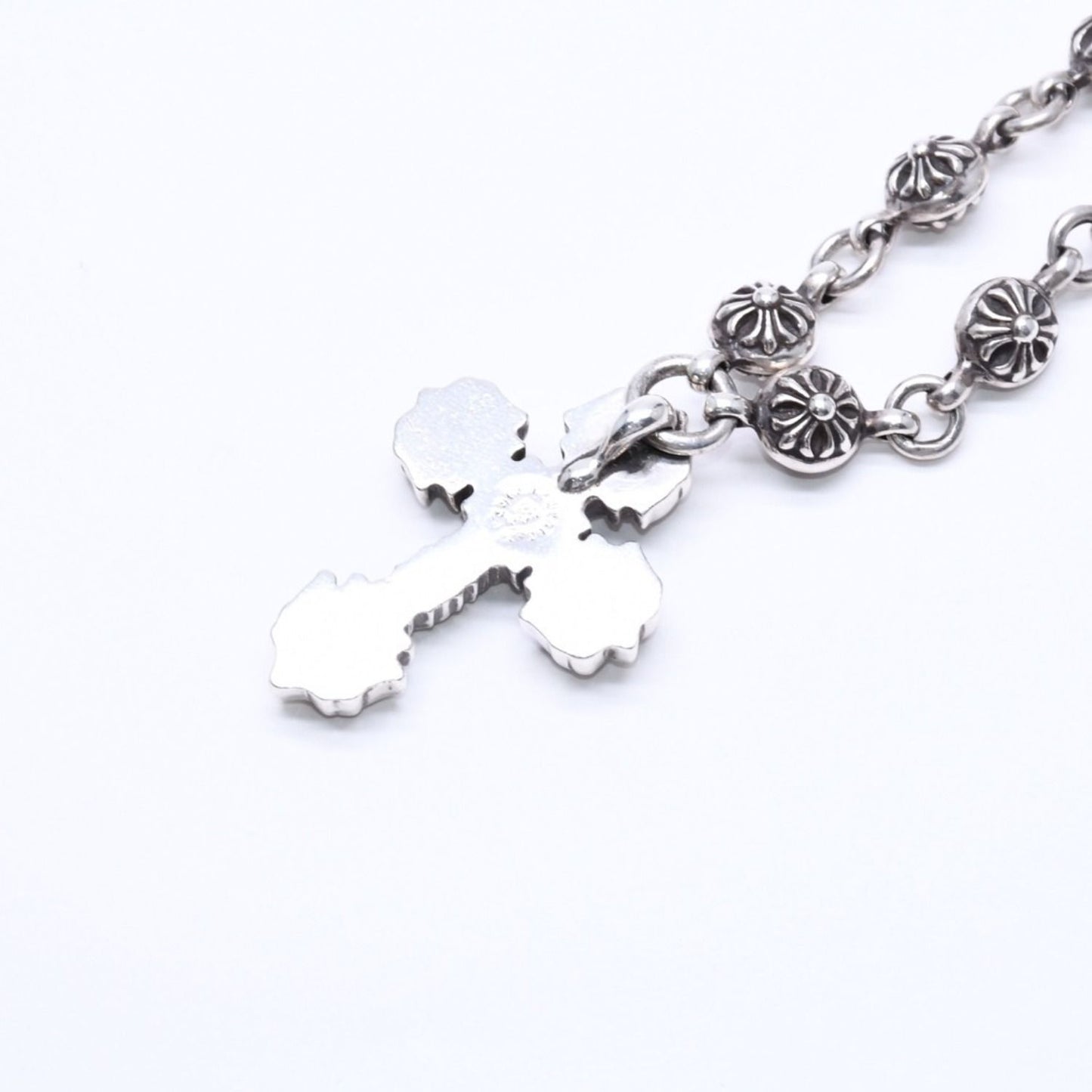 Chrome Hearts Filigree Cross XS Ball Chain Necklace — view 8