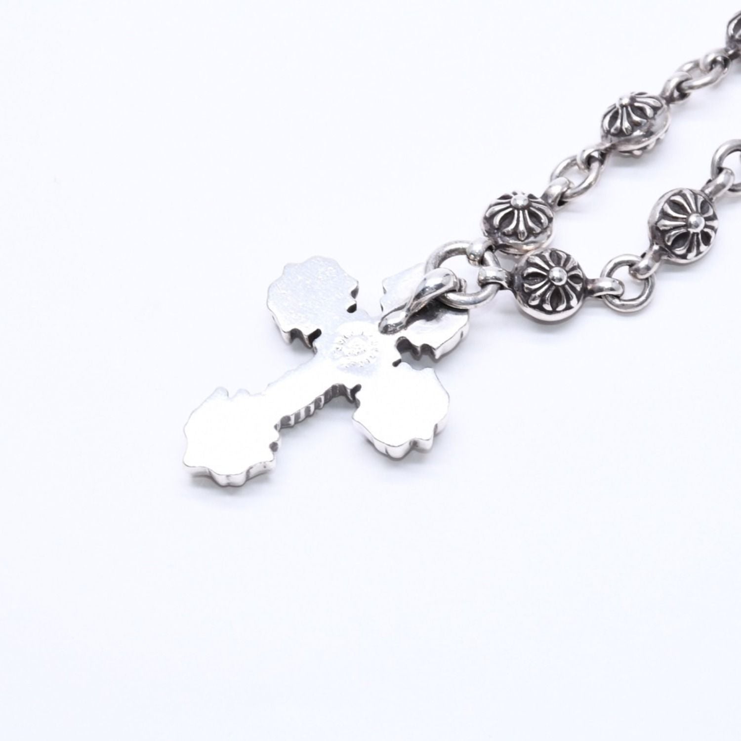 Chrome Hearts Filigree Cross XS Ball Chain Necklace — view 8