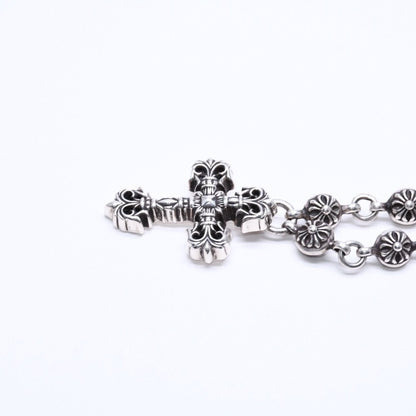 Chrome Hearts Filigree Cross XS Ball Chain Necklace — view 6