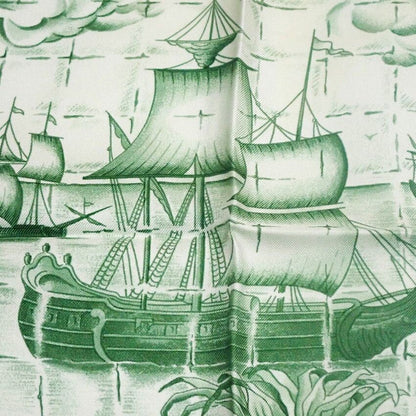 Hermes Scarf Carre 90 Thinking Back to the Age of Exploration — view 4