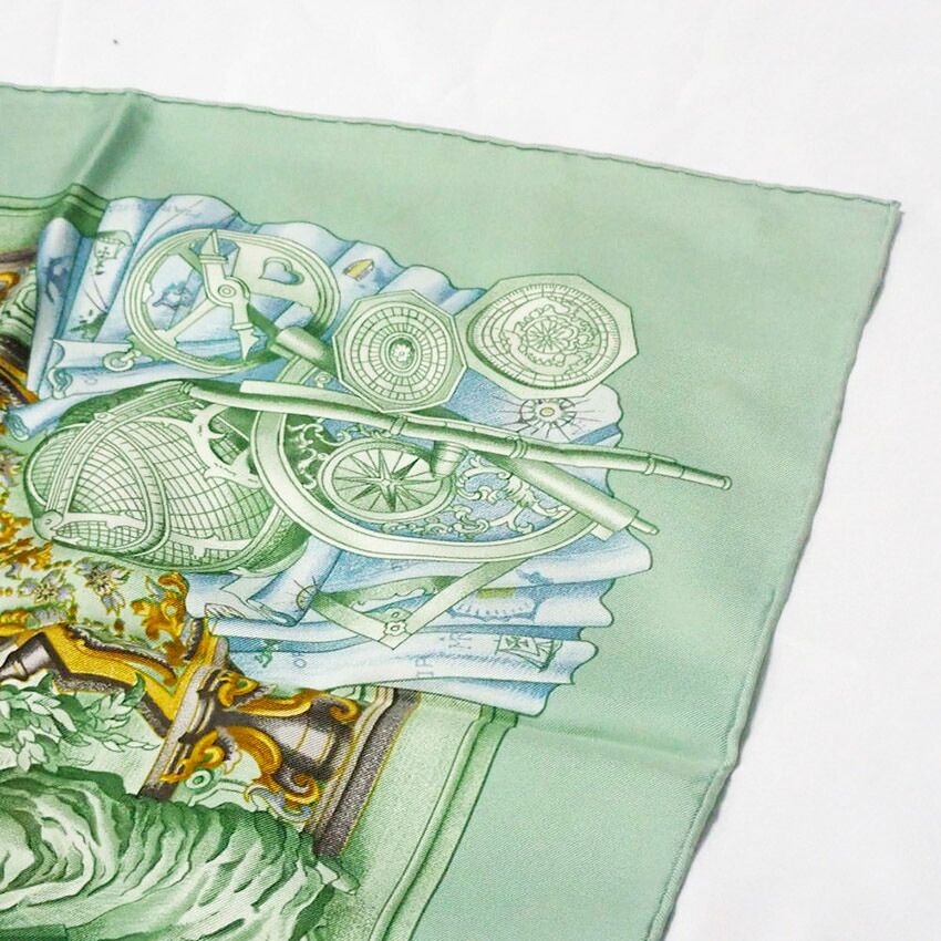 Hermes Scarf Carre 90 Thinking Back to the Age of Exploration — view 5