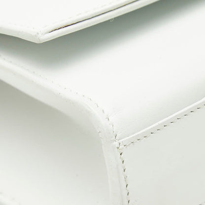 Saint Laurent YSL Logo Kate Crossbody Chain Shoulder Bag Tassel White Leather — view 5