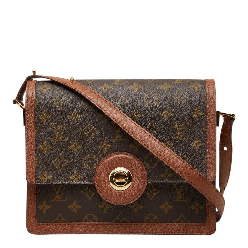 Louis Vuitton Monogram Raspail Crossbody Shoulder Bag Brown Leather