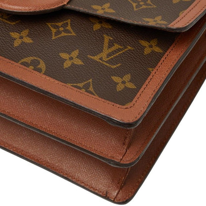 Louis Vuitton Monogram Raspail Crossbody Shoulder Bag Brown Leather — view 5