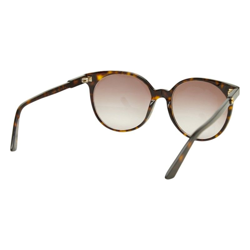 Gucci Interlocking Asian Fit Sunglasses Eyewear Brown Acetate — view 3