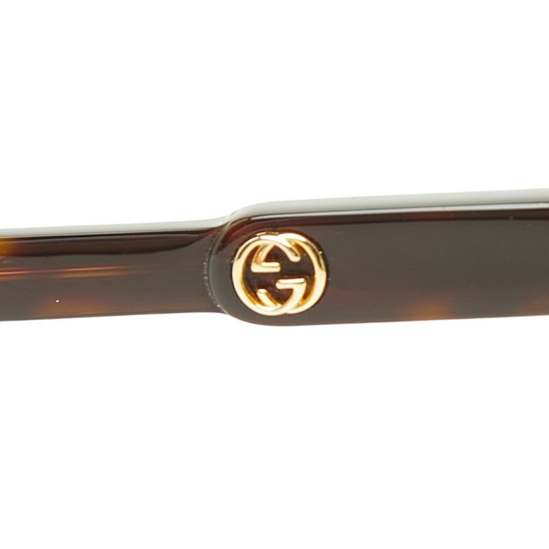 Gucci Interlocking Asian Fit Sunglasses Eyewear Brown Acetate — view 5