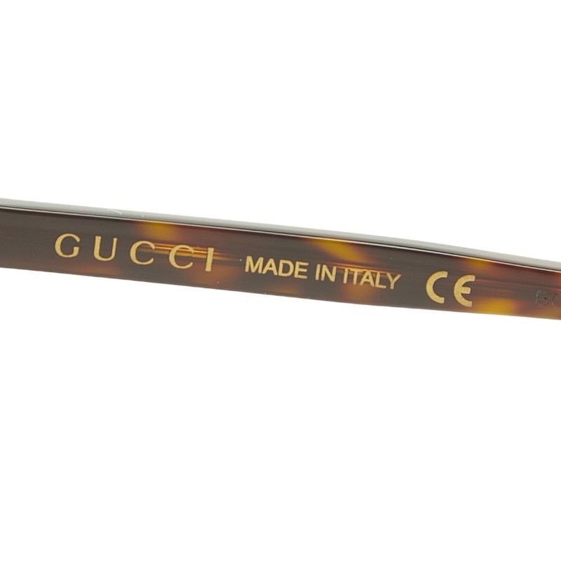 Gucci Interlocking Asian Fit Sunglasses Eyewear Brown Acetate — view 7