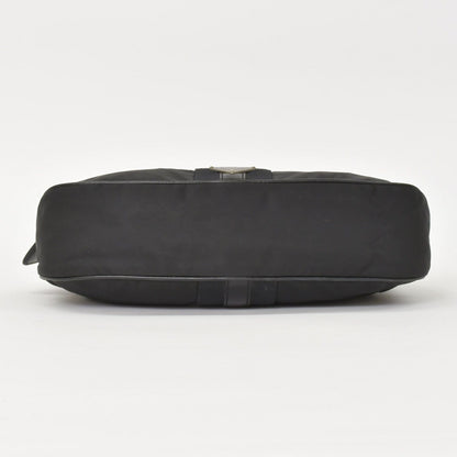 Prada Bag Triangle Logo Nylon Black Silver — view 8