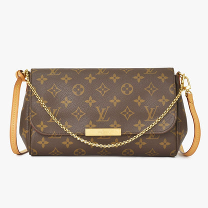Louis Vuitton Favorite MM 2-Way Shoulder Bag Monogram Brown