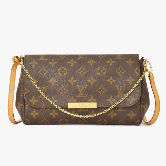 Louis Vuitton Favorite MM 2-Way Shoulder Bag Monogram Brown
