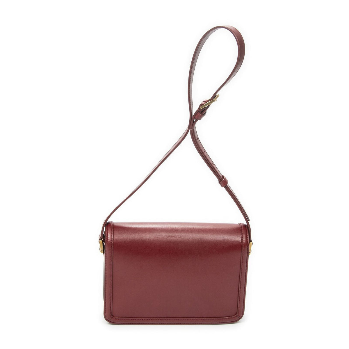 Saint Laurent Medium Solferino Red Calfskin Leather Shoulder Bag — view 5