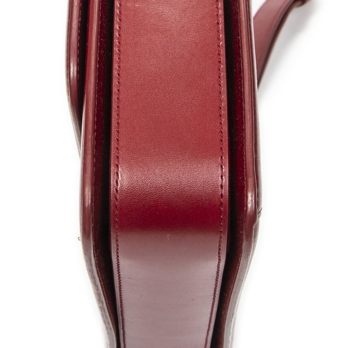 Saint Laurent Medium Solferino Red Calfskin Leather Shoulder Bag — view 8