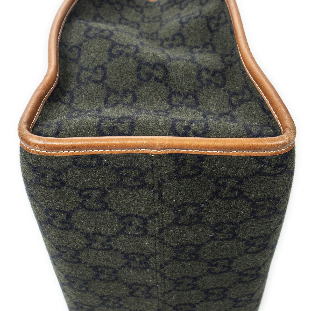Gucci GG Script Tote Bag Black Brown Canvas — view 7