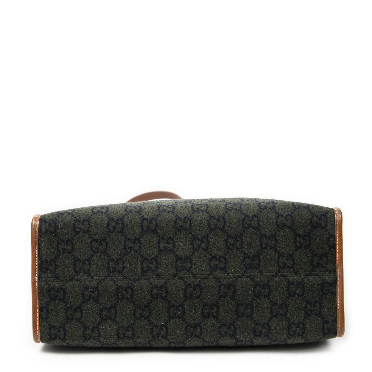 Gucci GG Script Tote Bag Black Brown Canvas — view 6