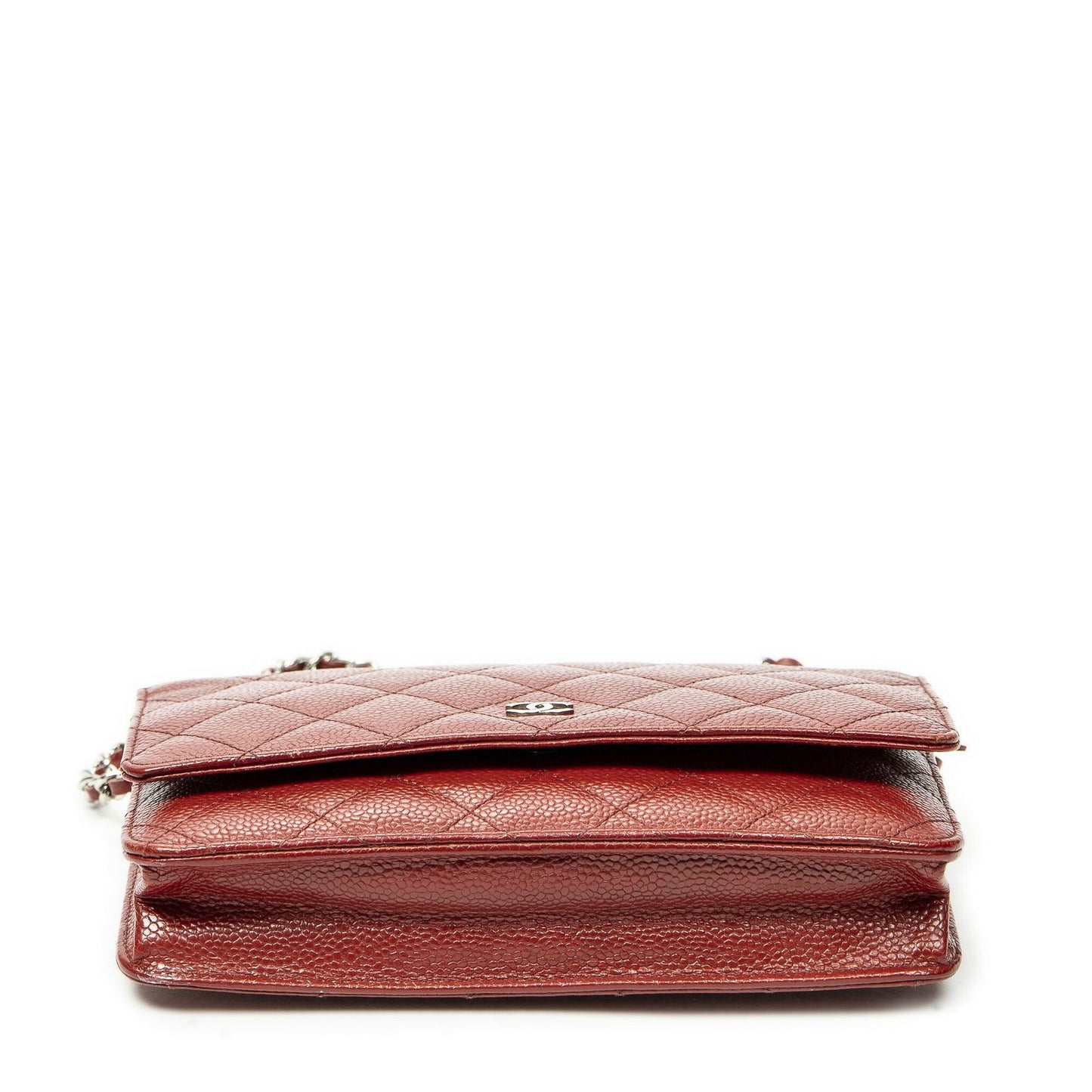 Chanel Classicchain Walletred Quilted Caviarleather Wallet — view 6