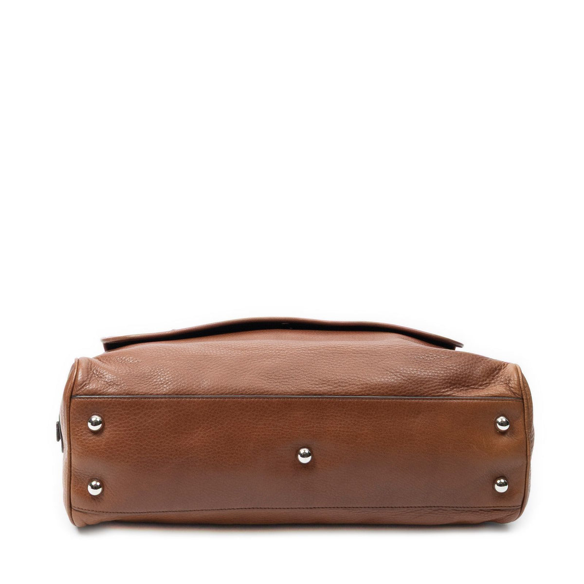 Loewe Heritage Flap Pocket Boston Brown Grain Calf Leather — view 6