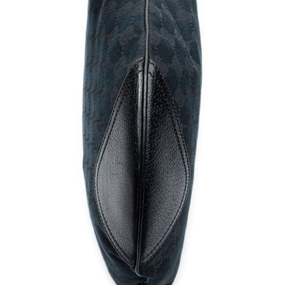 Gucci Web Black GG Canvas Shoulder Bag — view 7