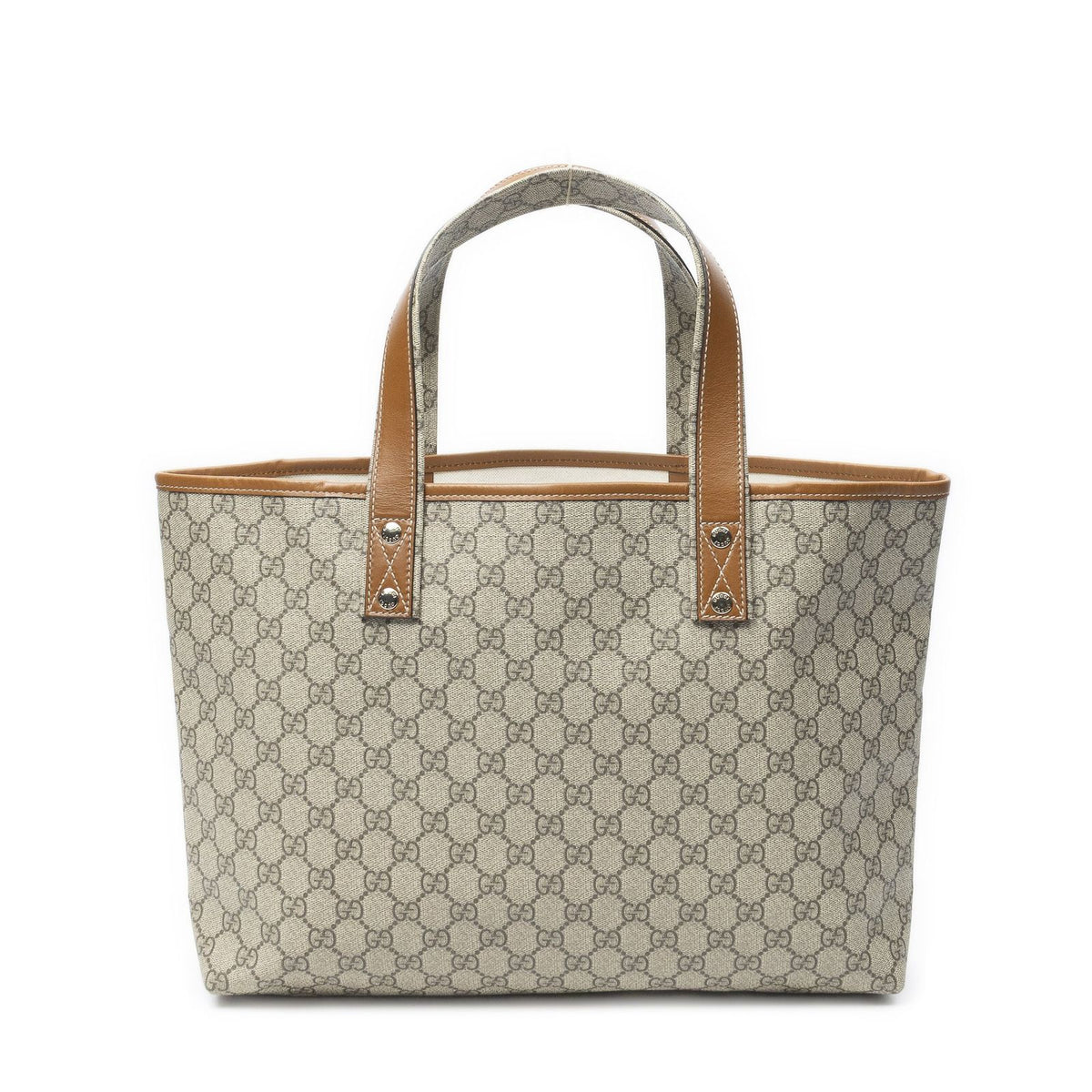 Gucci Shoppingtote Beige Brown Spuri Canvas Shoulder Bag — view 5