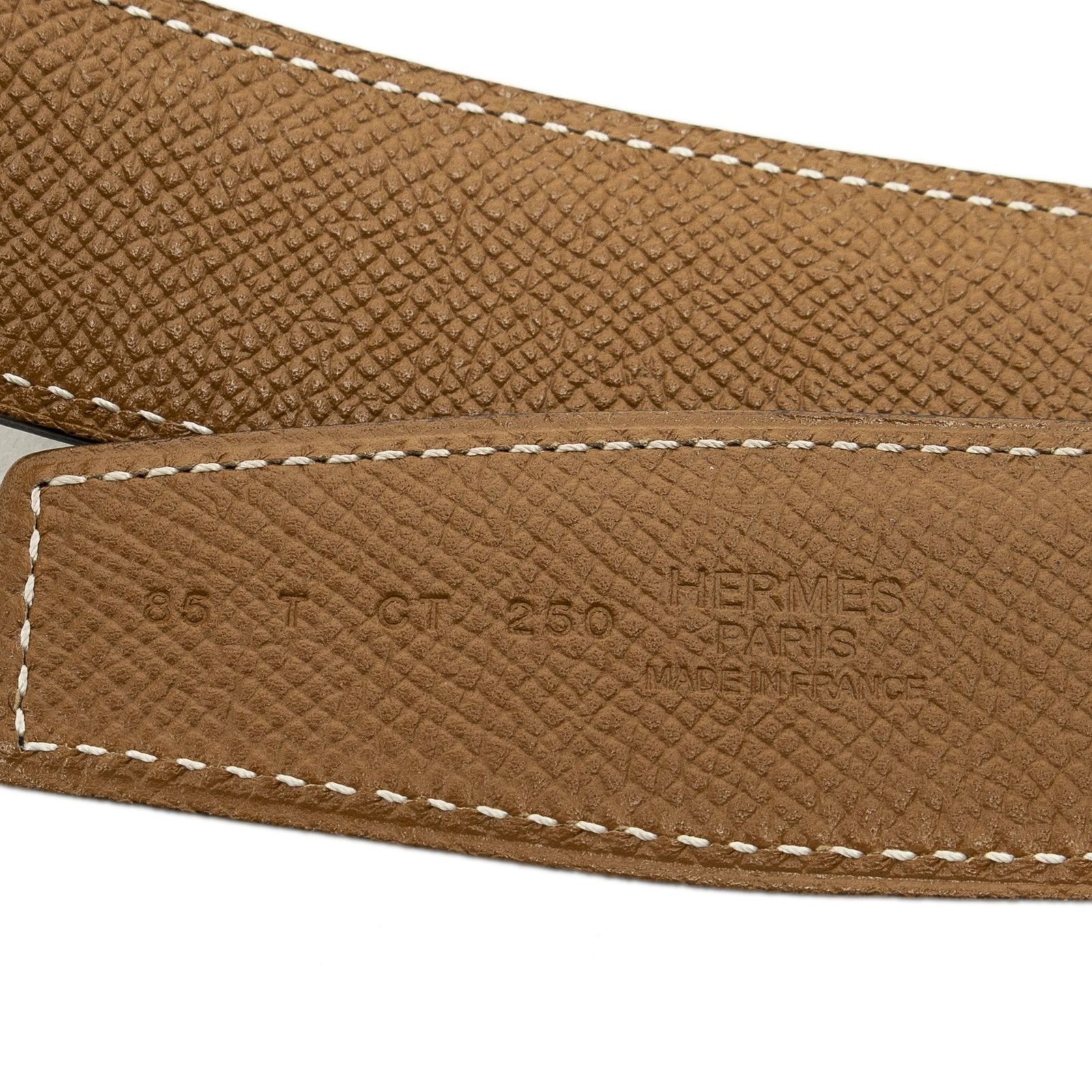 Hermes H Au Carre Reversible Belt Black Brown Leather — view 4
