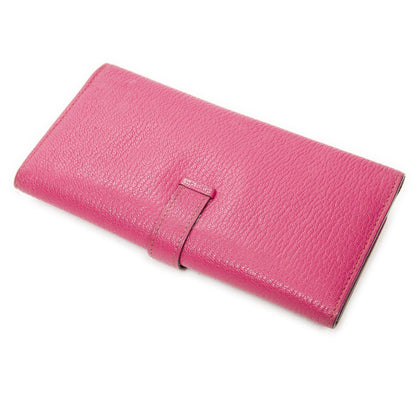 Hermes Bearn Wallet Rose Shocking Chèvre Leather — view 2